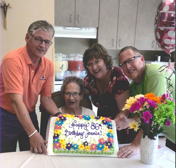 Joan celebrates her 86th birthday.