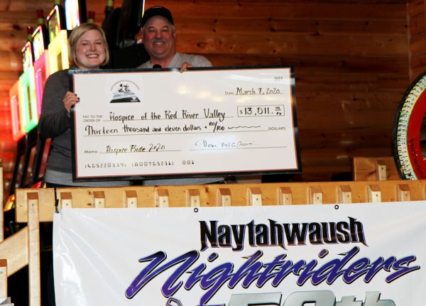 Naytahwaush Nightriders 2020 check presentation