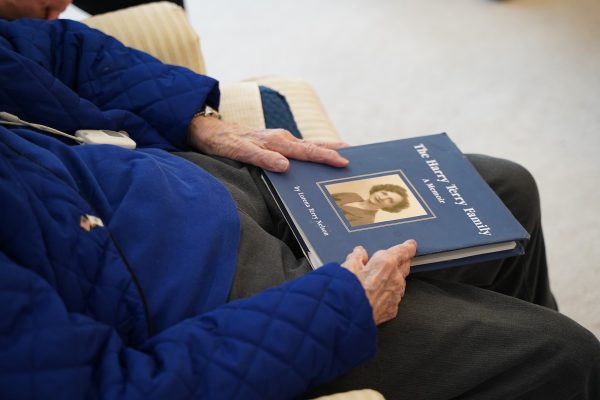 Terry holds her 2008 memoir.