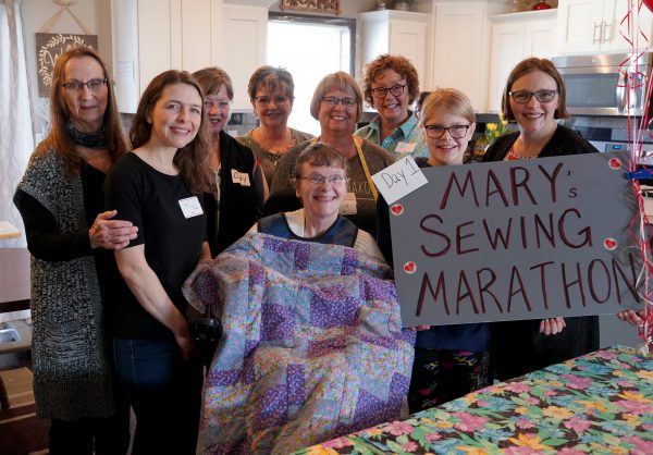 Mary's Sewing Marathon participants