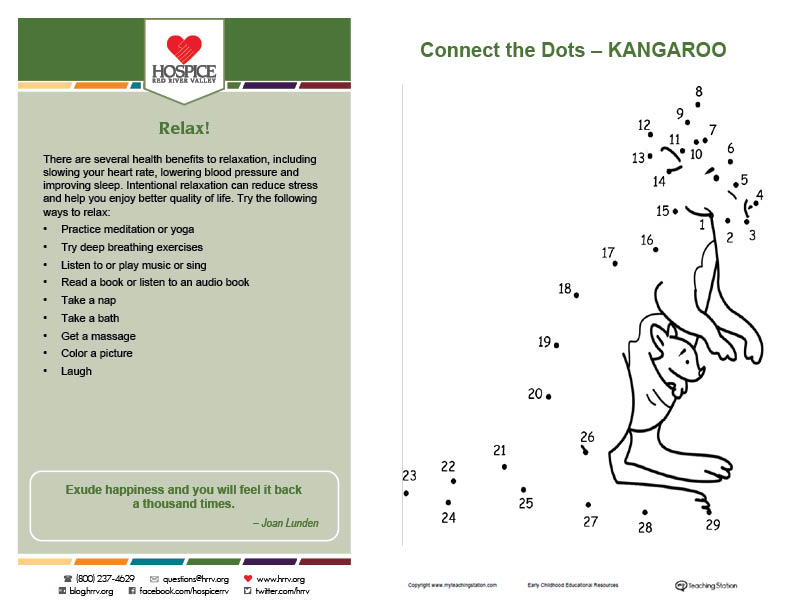 connect the dots activity page