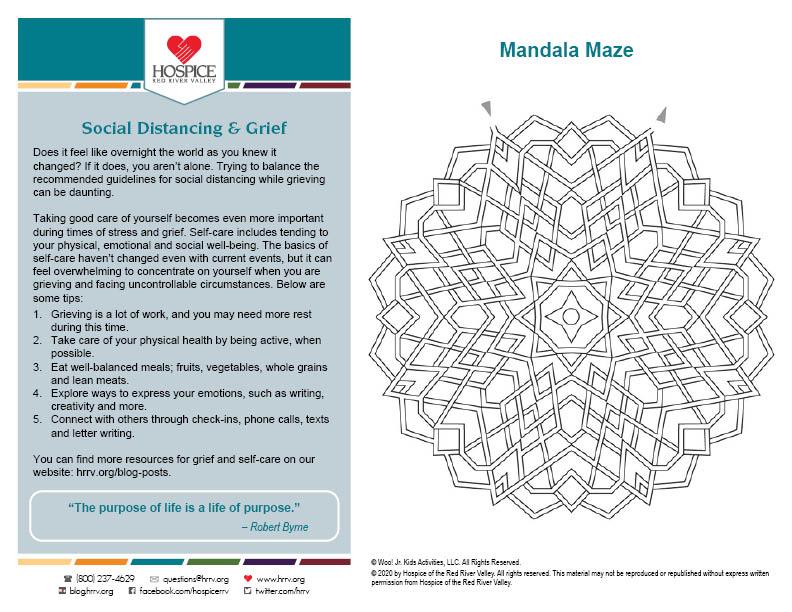 mandala maze printable worksheet