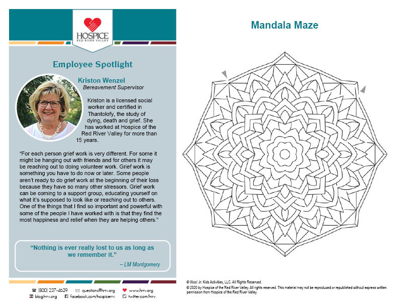 mandala maze printable worksheet