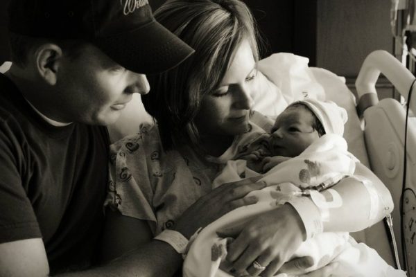 Heather and Tyler Larson with son Reese